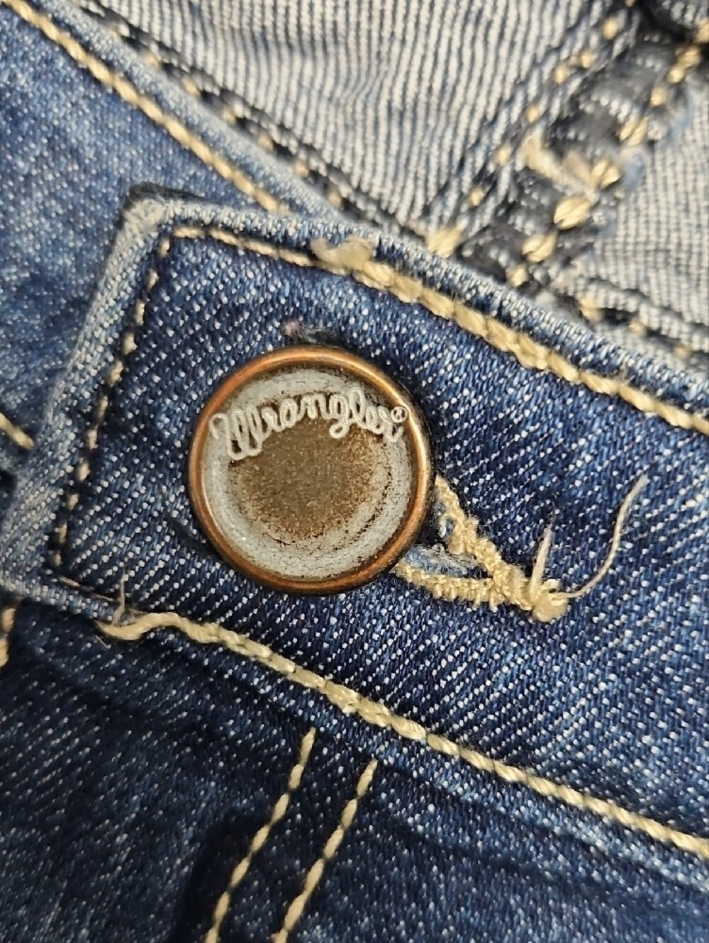 Aura by Wrangler Flare Jeans Medium Wash 11/12 x 34 - Picture 11 of 14